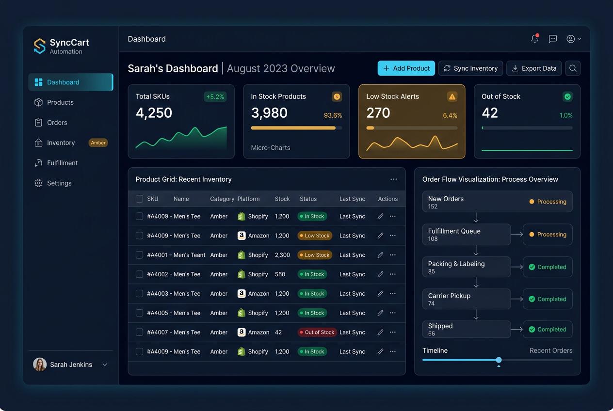 E-commerce Automation Dashboard