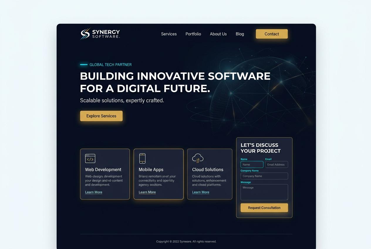 Software Company Growth Website